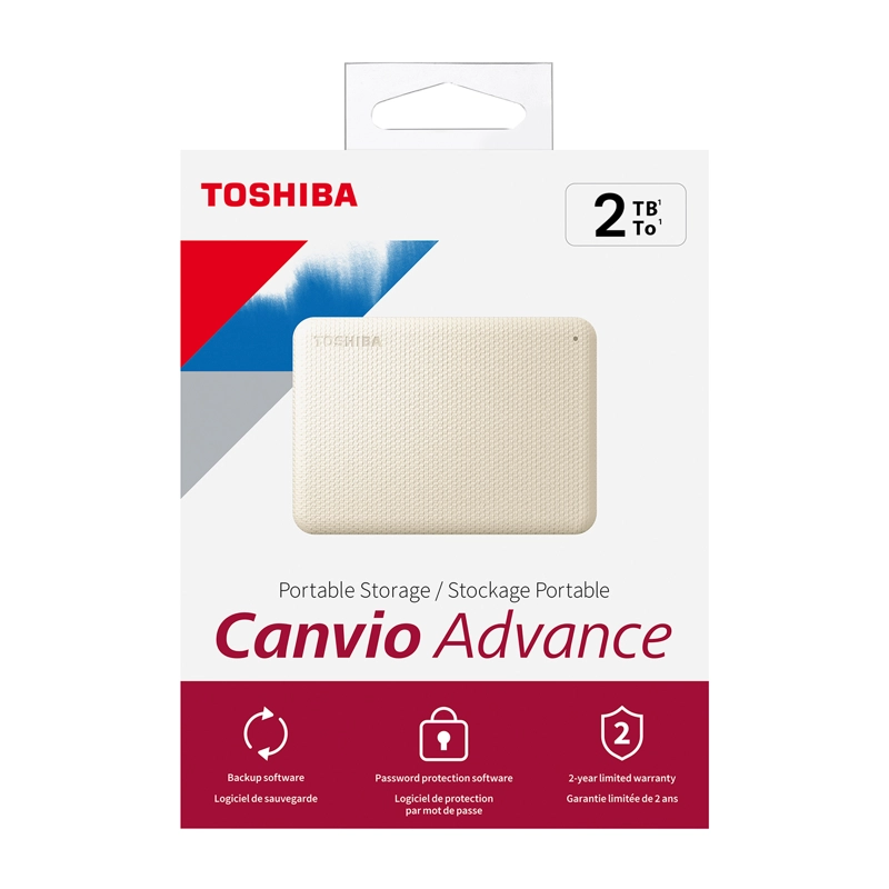 DISCO DURO EXTERNO TOSHIBA 2TB 2.5' CANVIO ADVANCE USB 3.2 - 6