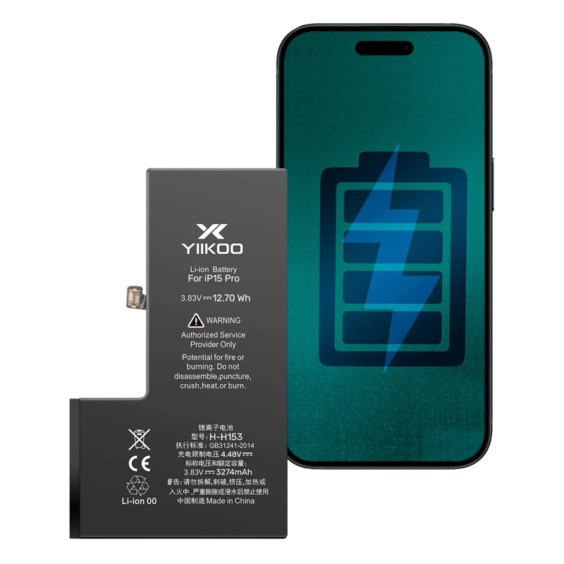 GENÉRICO BATERIA PARA IPHONE 15 PRO YIIKOO AUTOPROGRAMABLE SIN ALERTA