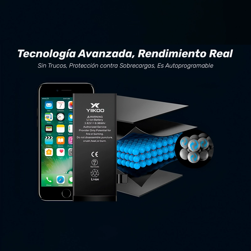 BATERIA PARA IPHONE 11 YIIKOO PROTECCION CONTRA SOBRECARGA - 5