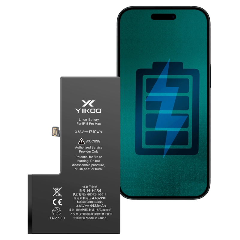 GENÉRICO BATERIA PARA IPHONE 15 PM YIIKOO AUTOPROGRAMABLE SIN ALERTA