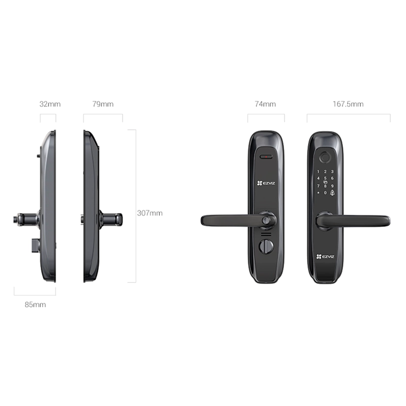 CERRADURA EZVIZ SMART LOCK L2S CON HUELLA DIGITAL Y TECLADO - 4