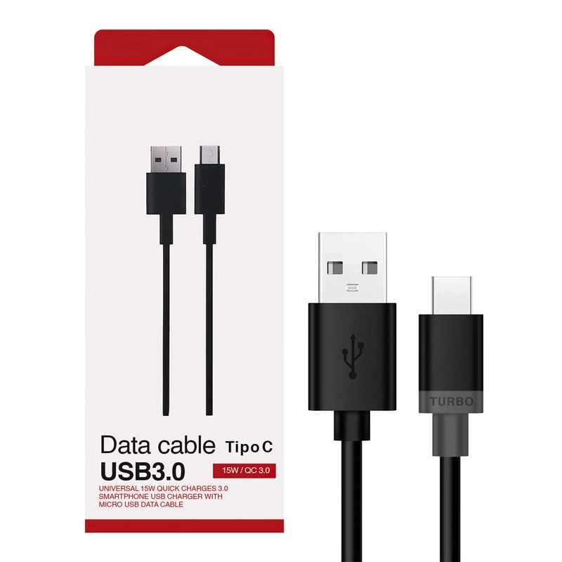 GENÉRICO CABLE USB-C A USB-A COMPATIBLE CON MOTOROLA 15W 1 METRO