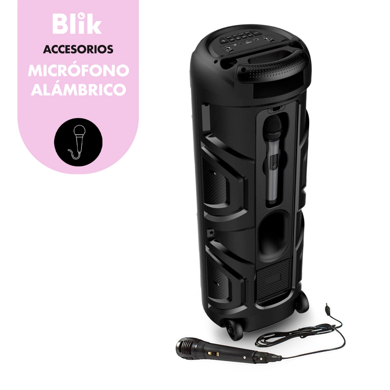 PARLANTE KARAOKE BLUETOOTH 5.3 BLIK WAVEMAX2 4000W IPX6 TWS - 2