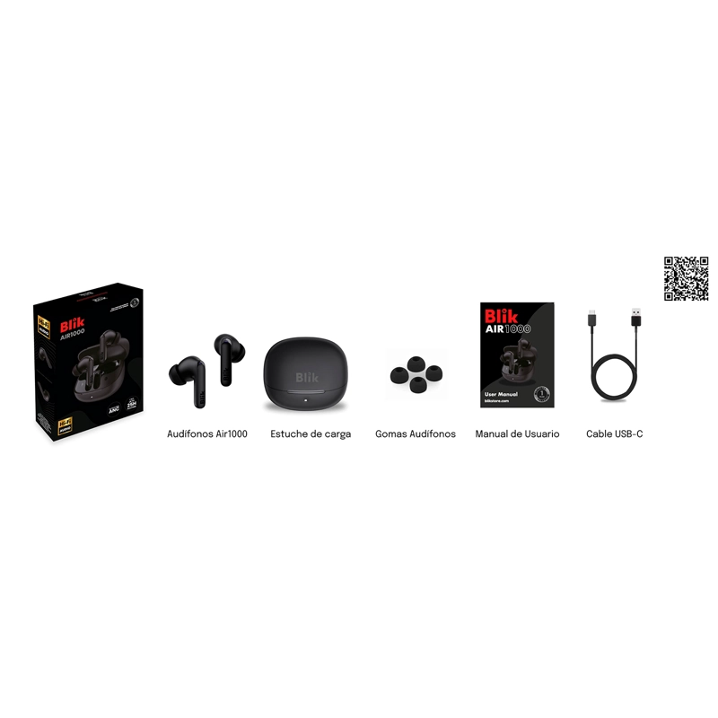 AUDIFONOS BLUETOOTH BLIK AIR 1000 TWS CANCELACION DE RUIDO - 5