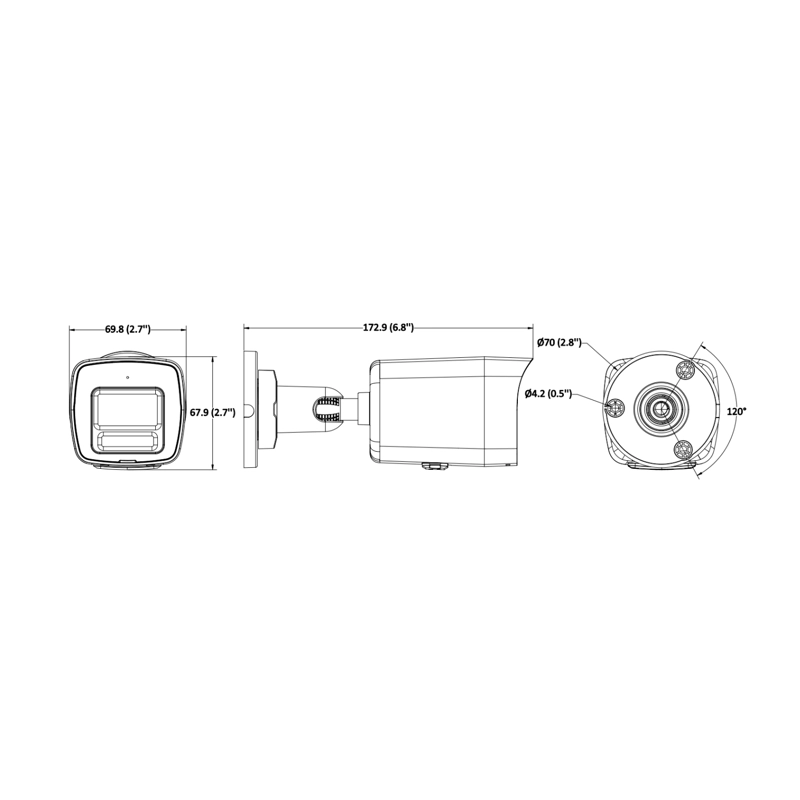 CAMARA DE VIGILANCIA BALA IP HIKVISION 2MP IR30M COLORVU - 4