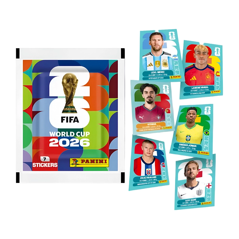 PACK DE 50 SOBRES DE LAMINAS PANINI MUNDIAL 2026 350 LAMINAS - 4