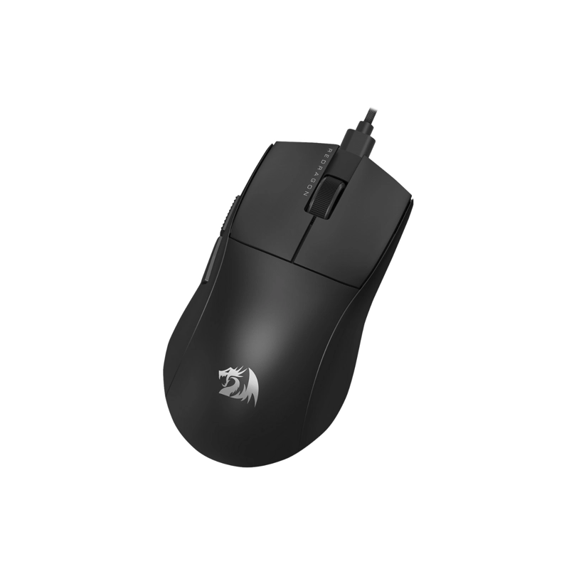 MOUSE GAMER REDRAGON KING 1K 5 BOTONES NEGRO 12400DPI - 6