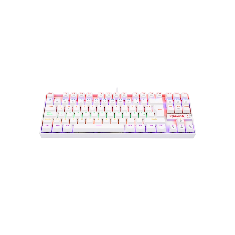 TECLADO GAMER REDRAGON KUMARA K552 BLANCO RAINBOW TENKEYLESS - 4