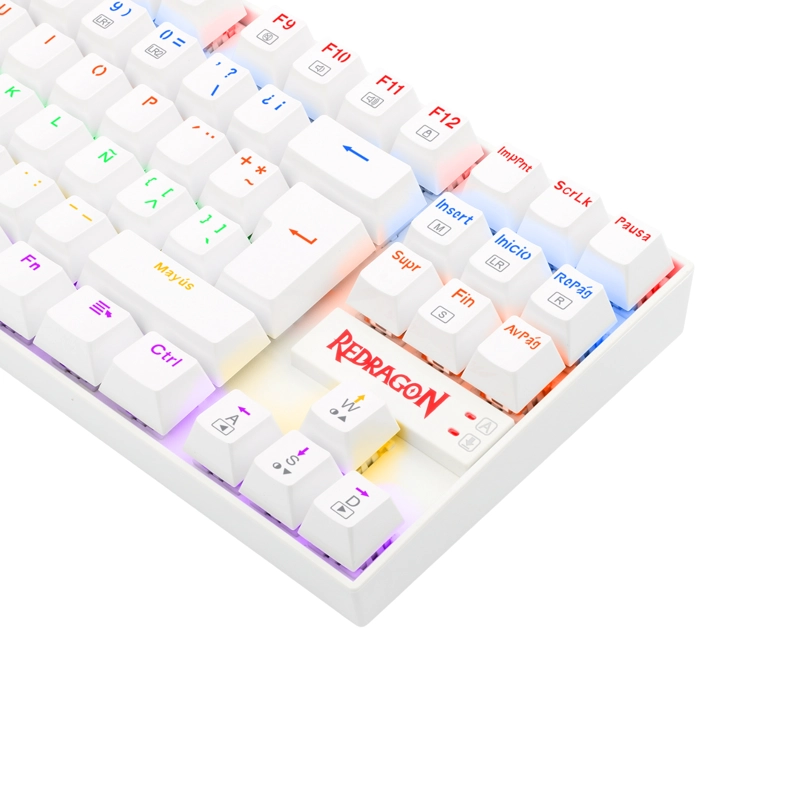 TECLADO GAMER REDRAGON KUMARA K552 BLANCO RAINBOW TENKEYLESS - 7