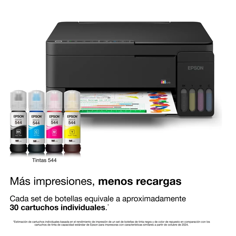 IMPRESORA MULTIFUNCIONAL EPSON ECOTANK L3350 WIFI COLOR USB - 4