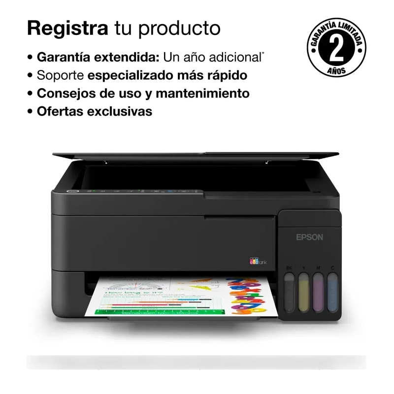 IMPRESORA MULTIFUNCIONAL EPSON ECOTANK L3350 WIFI COLOR USB - 6