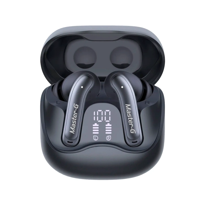 AUDIFONOS BLUETOOTH 5.4 MASTER-G MGBUDS60B TWS ANC CON APP - 1