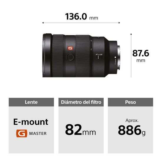 SONY LENTE FE 24-70Â MM F2.8 GM SEL 2470GM - 4