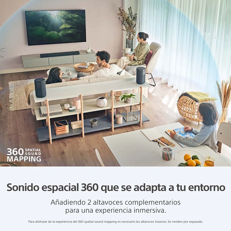 BARRA DE SONIDO DE 3.1 CANALES CON TECNOLOGIA 360 SPATIAL SOUND  HT-A3000 - 7