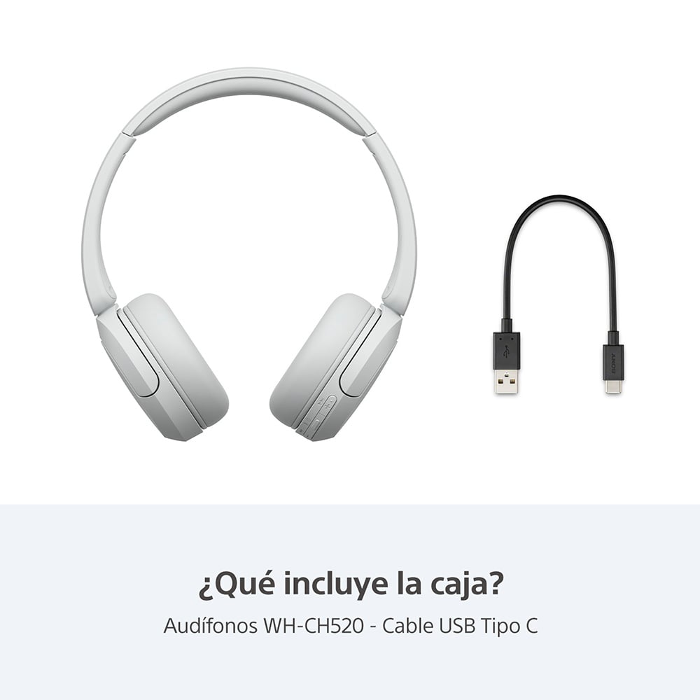 AUDÍFONOS SONY WH-CH520 BLUETOOTH - 5