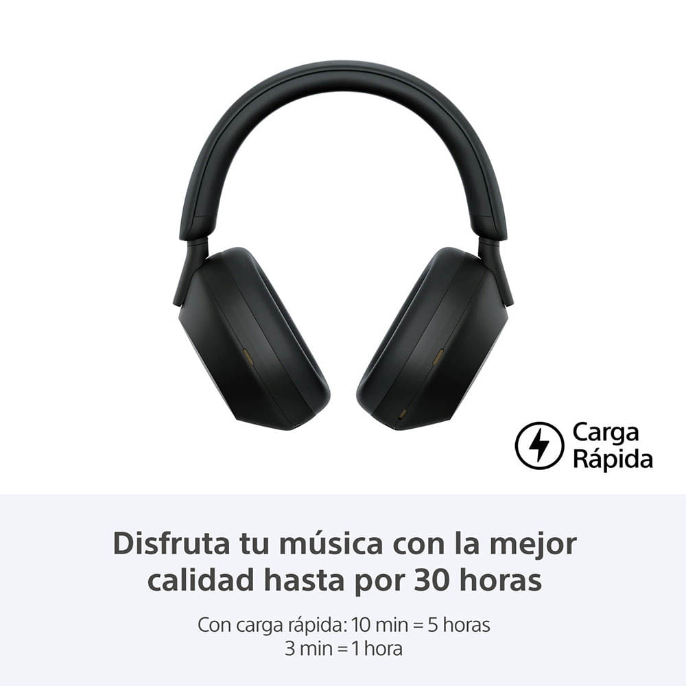 AUDÍFONOS SONY WH-1000XM5 NOISE CANCELLING BLUETOOTH NEGRO - 7
