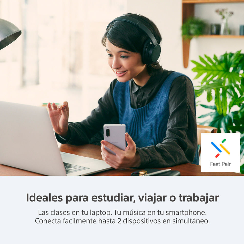 AUDÍFONOS SONY WH-CH720N NOISE CANCELLING BLUETOOTH BLANCO - 9