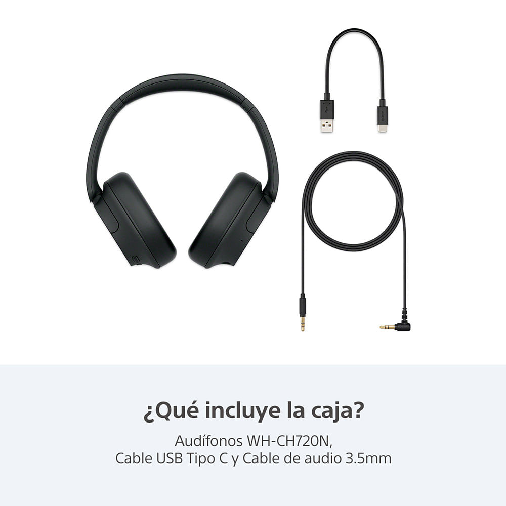 AUDÍFONOS SONY WH-CH720N NOISE CANCELLING BLUETOOTH NEGRO - 10