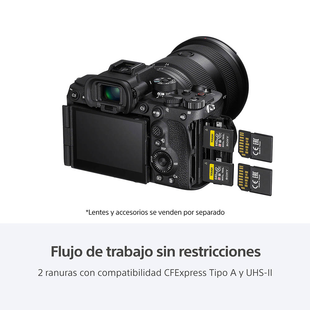 CÁMARA SONY ILCE-7RM5 USB MICRO HDMI 61 MP APROX HIGH RES FULL FRAME - 4