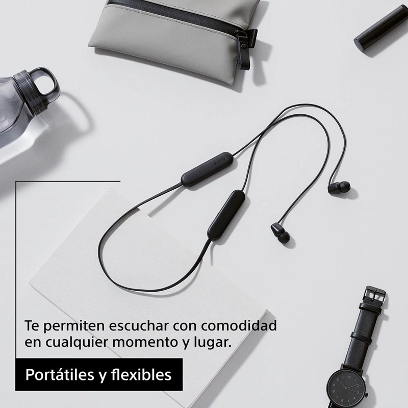 AUDÍFONOS SONY WI-C100B INTERNOS BLUETOOTH NEGRO - 5