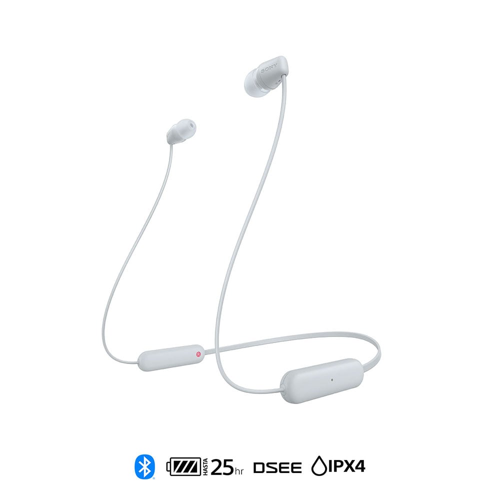 AUDÍFONOS SONY WI-C100W INTERNOS BLUETOOTH BLANCO - 1
