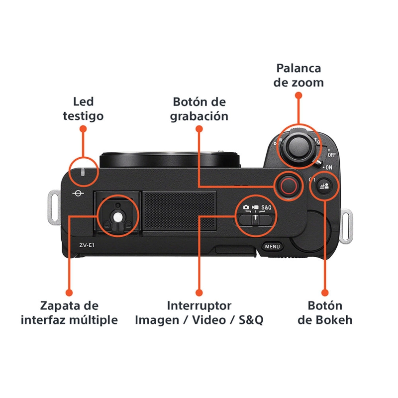 CAMARA VLOGGING FULL-FRAME ZV-E1 NEGRA - 4