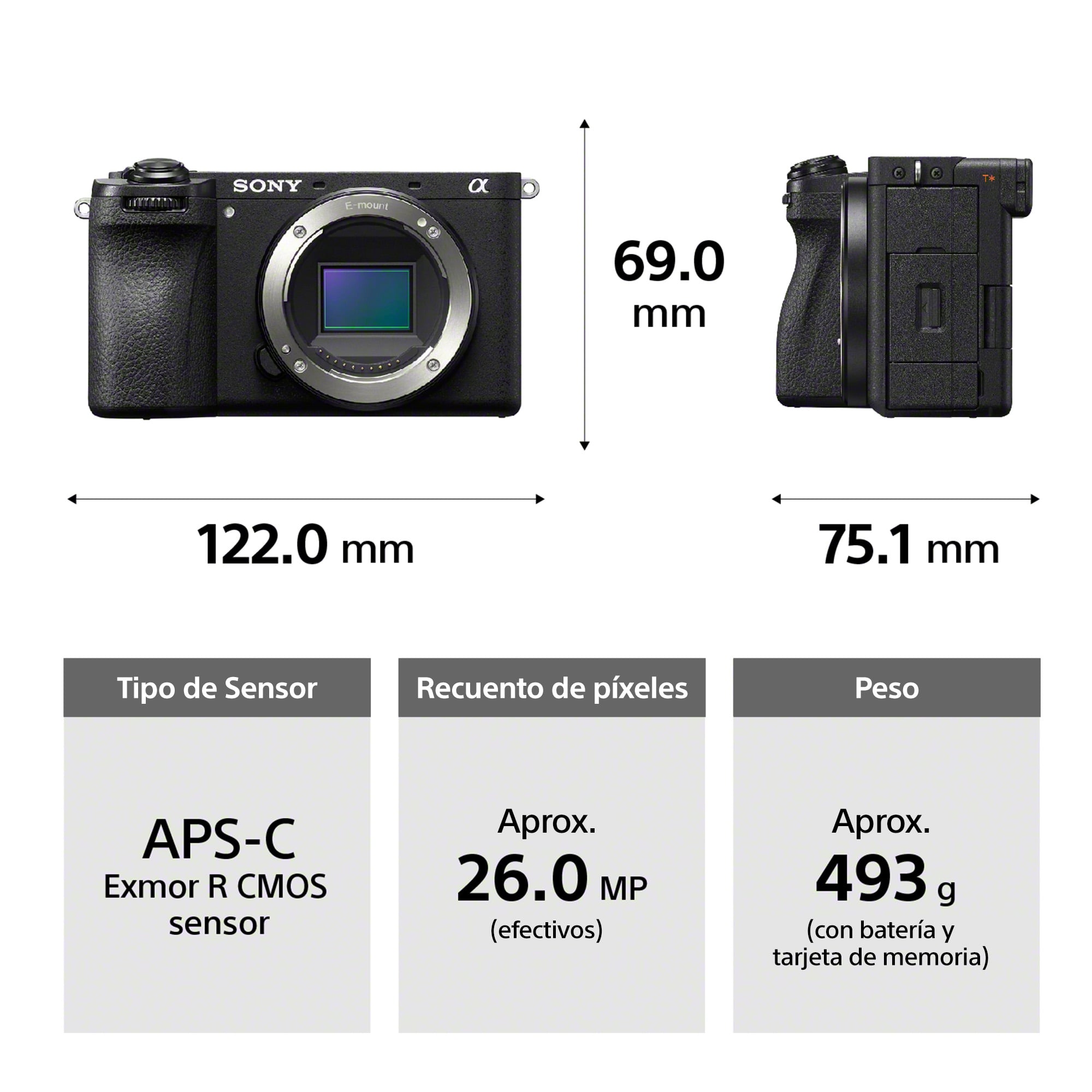 CÁMARA APS-C ILCE-6700 PREMIUM CON MONTURA E | Negro - 4