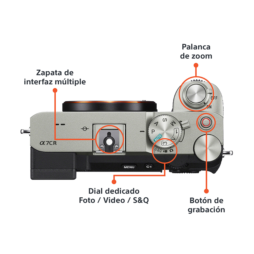 CÁMARA PROFESIONAL COMPACTA FULL FRAME MIRRORLESS ILCE-7CR - 3