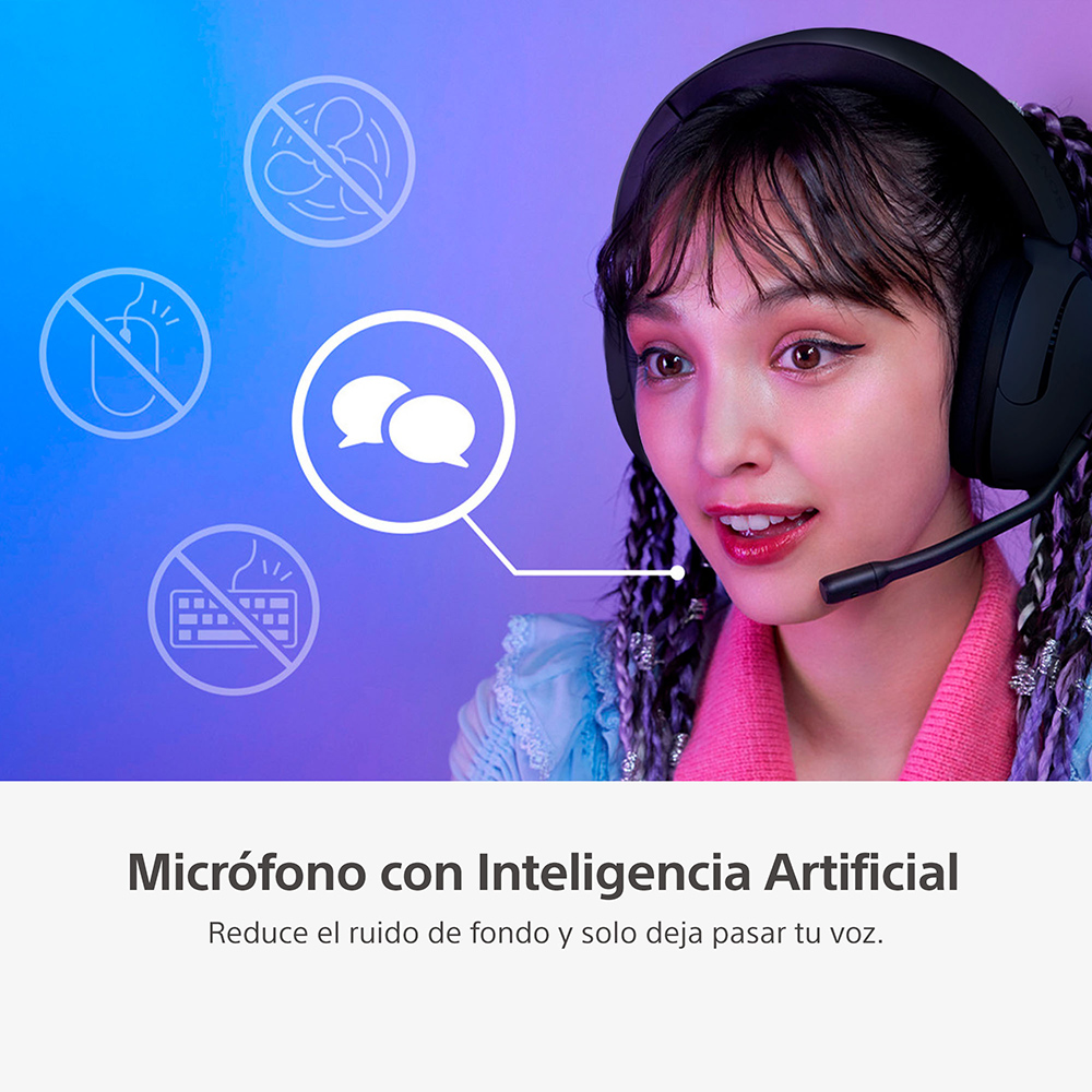 AUDÍFONOS GAMER SONY WH-G500BZ UC INZONE H5 JUEGOS BLUETOOTH - 6