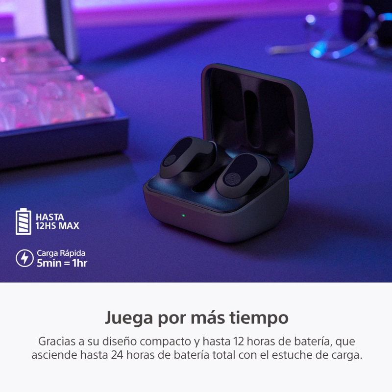 AUDÍFONOS GAMER SONY TRUE WIRELESS WF-G700NBZ UC NOISE CANCELLING JUEGOS INZONE BUDS BLUETOOTH - 7