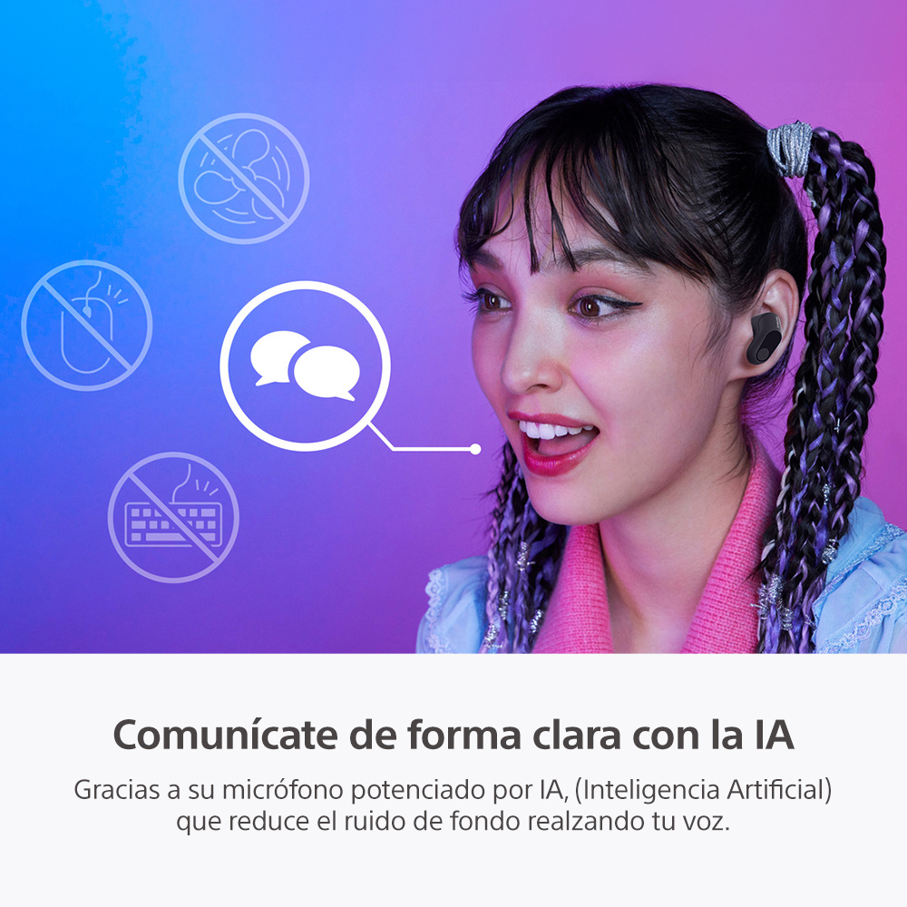 AUDÍFONOS GAMER SONY TRUE WIRELESS WF-G700NBZ UC NOISE CANCELLING JUEGOS INZONE BUDS BLUETOOTH - 10