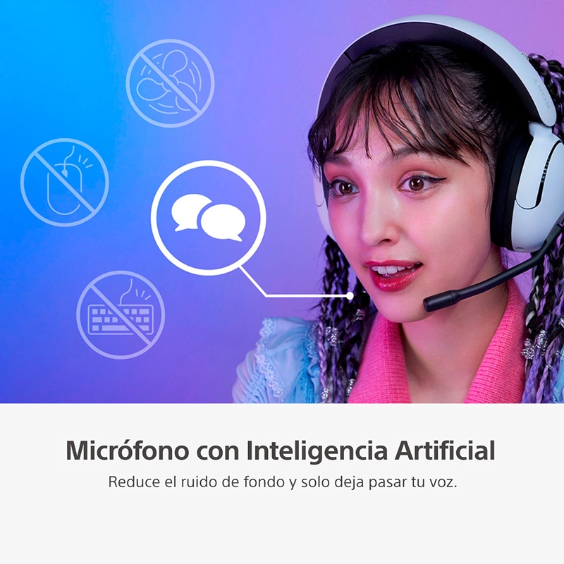 AUDÍFONOS GAMER SONY WH-G500WZ UC INZONE H5 JUEGOS BLUETOOTH - 6