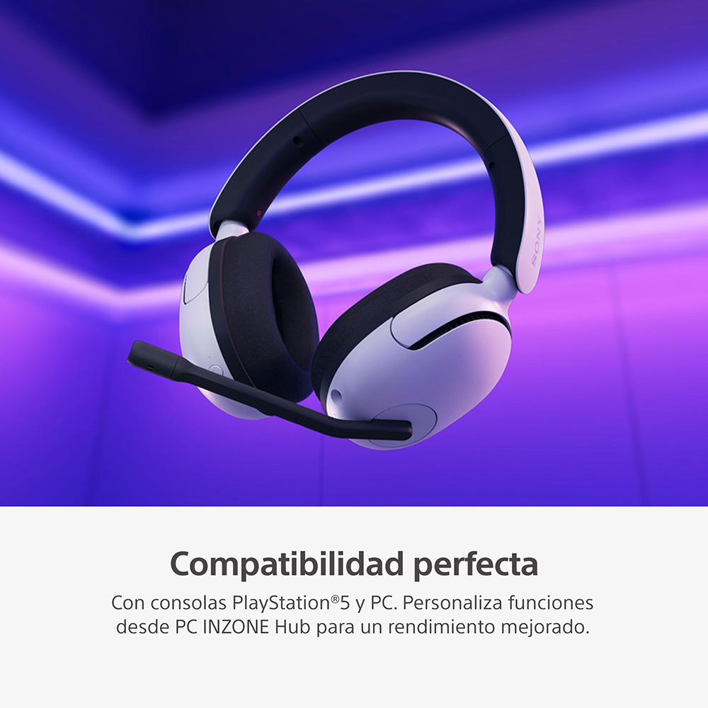AUDÍFONOS GAMER SONY WH-G500WZ UC INZONE H5 JUEGOS BLUETOOTH - 9