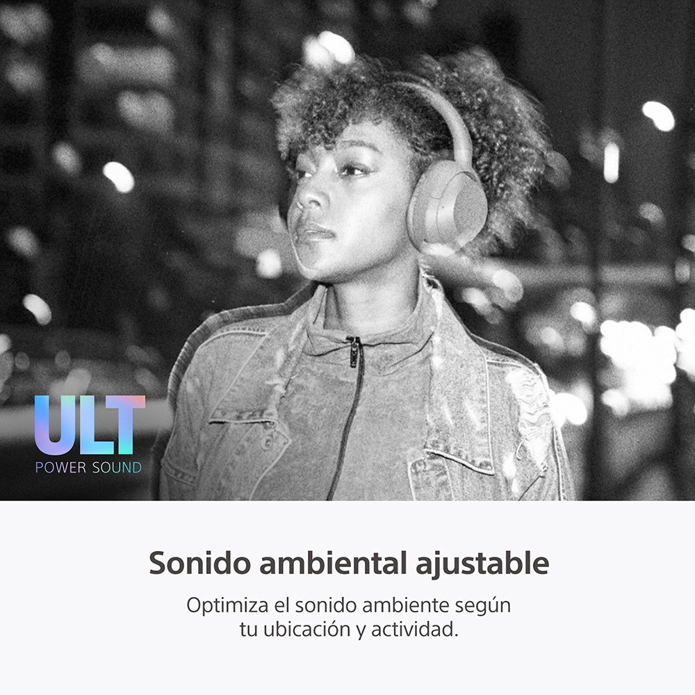 AUDÍFONOS SONY CANCELACIÓN RUIDO WH-ULT900N BLUETOOTH GRIS - 9