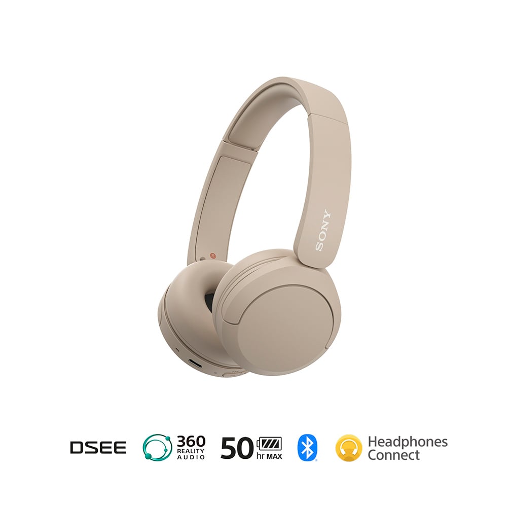 AUDÍFONOS SONY WH-CH520CZ BLUETOOTH CREMA - 2
