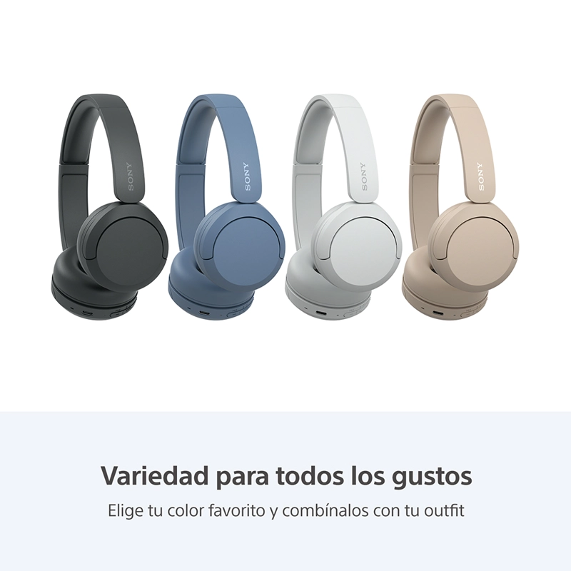 AUDÍFONOS SONY WH-CH520CZ BLUETOOTH CREMA - 4