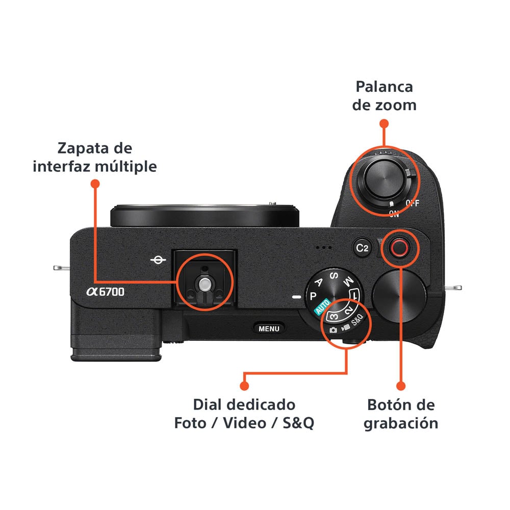 CAMARA APS-C A6700 PREMIUM CON MONTURA E ILCE-6700M - 4