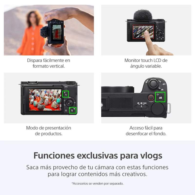 CAMARA ZV-E10 II PARA VIDEOBLOGS + LENTE SELP16502 - 7