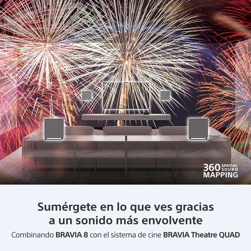 TELEVISOR SONY 4K UHD (3840 X 2160) 77' OLED BRAVIA 8 4K ULTRA HDR GOOGLE TV - 8