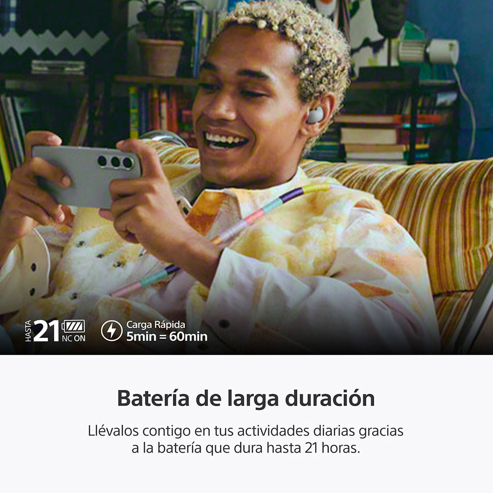 AUDIFONOS INALAMBRICOS CON NOISE CANCELING LINKBUDS FIT BLANCO - 6