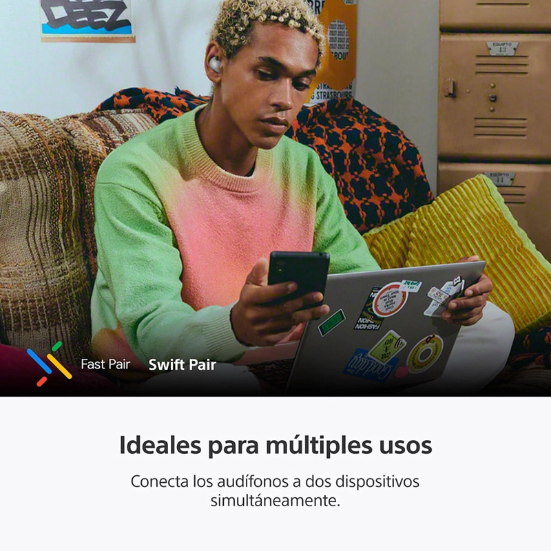 AUDIFONOS INALAMBRICOS CON NOISE CANCELING LINKBUDS FIT BLANCO - 8