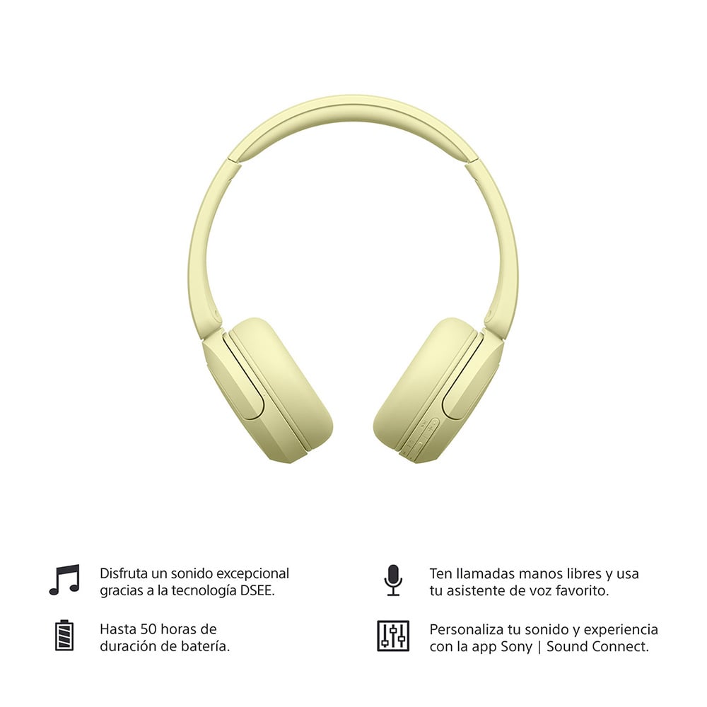 AUDIFONOS INALAMBRICOS WH-CH520 AMARILLO - 3