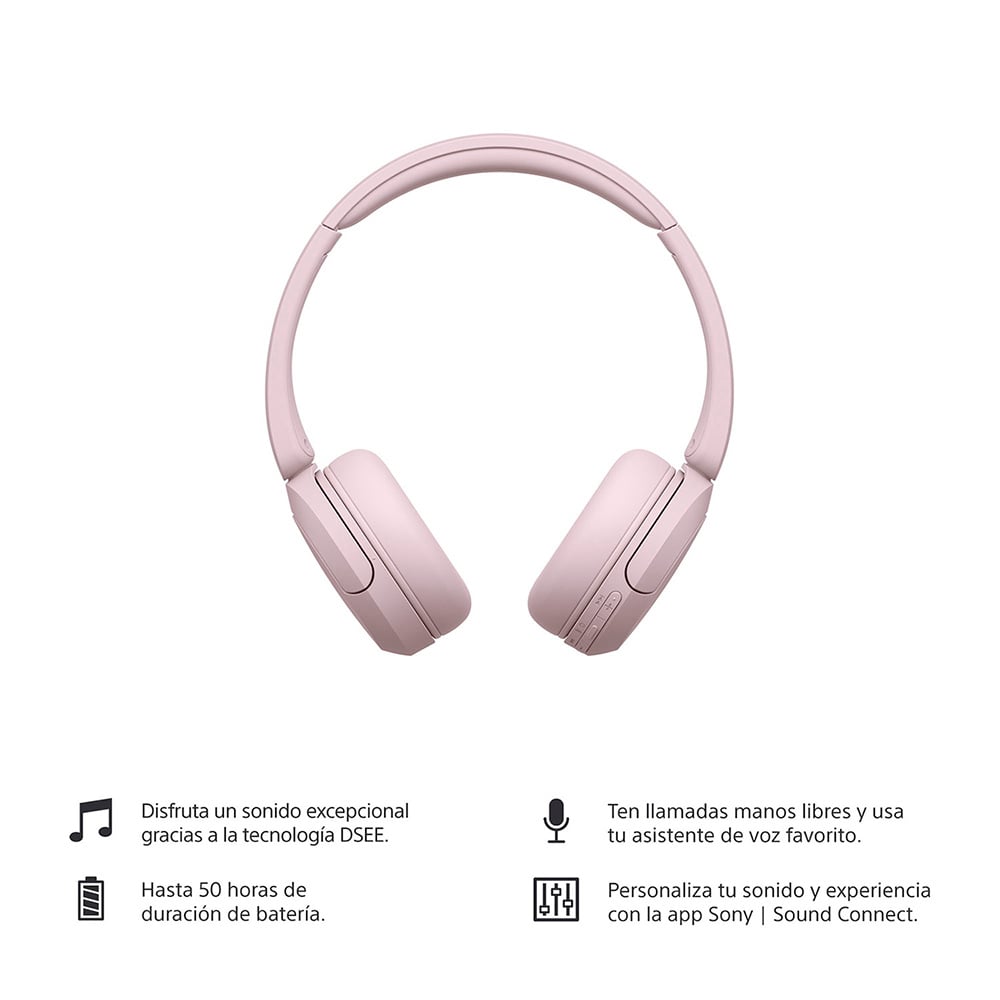 AUDÍFONOS INALÁMBRICOS WH-CH520 Rosado - 3