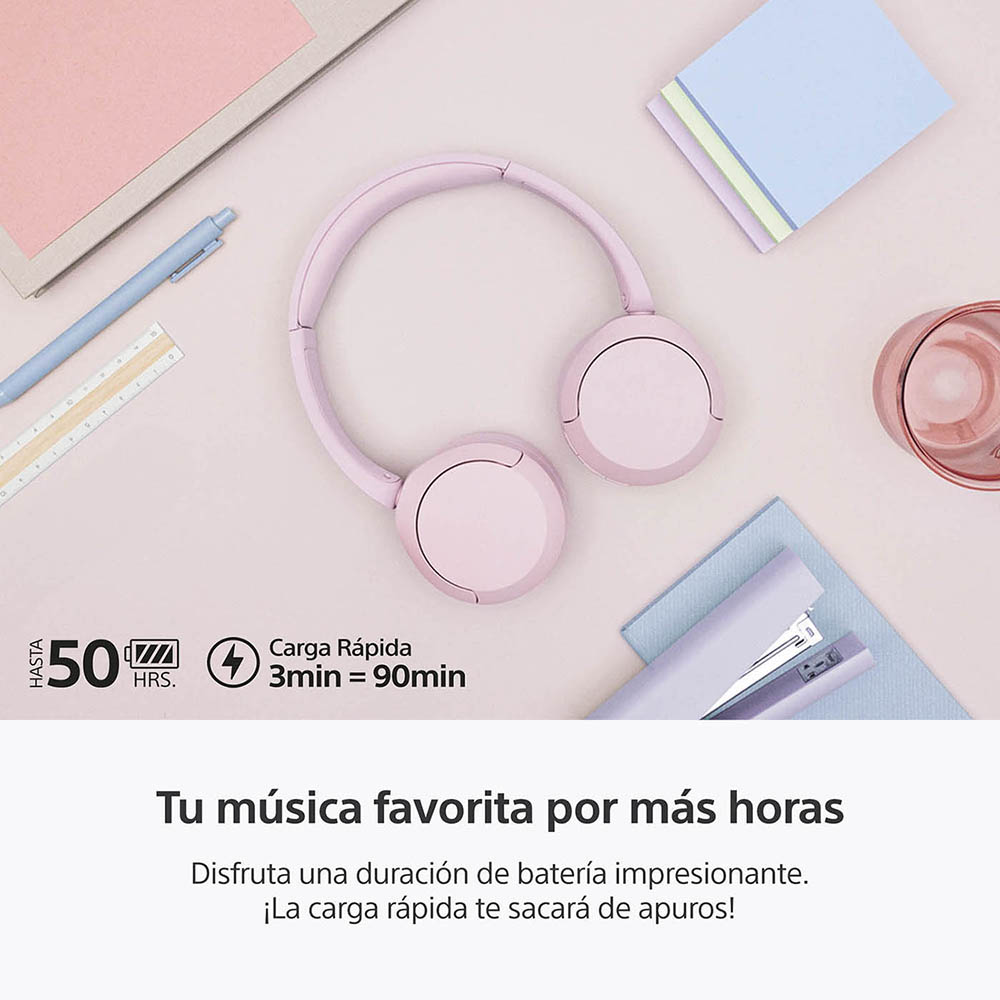 AUDÍFONOS INALÁMBRICOS WH-CH520 Rosado - 4
