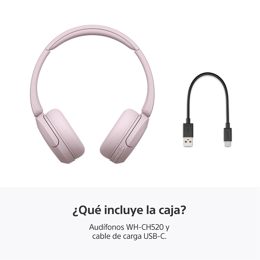 AUDÍFONOS INALÁMBRICOS WH-CH520 Rosado - 6