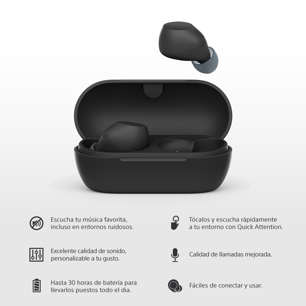 AUDIFONOS INALAMBRICOS CON NOISE CANCELLING WF-C710N NEGRO - 2