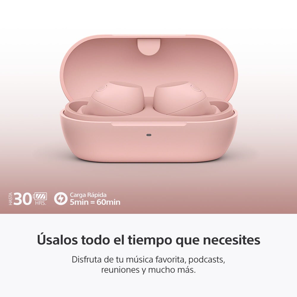 AUDIFONOS INALAMBRICOS CON NOISE CANCELLING WF-C710N ROSADO - 6