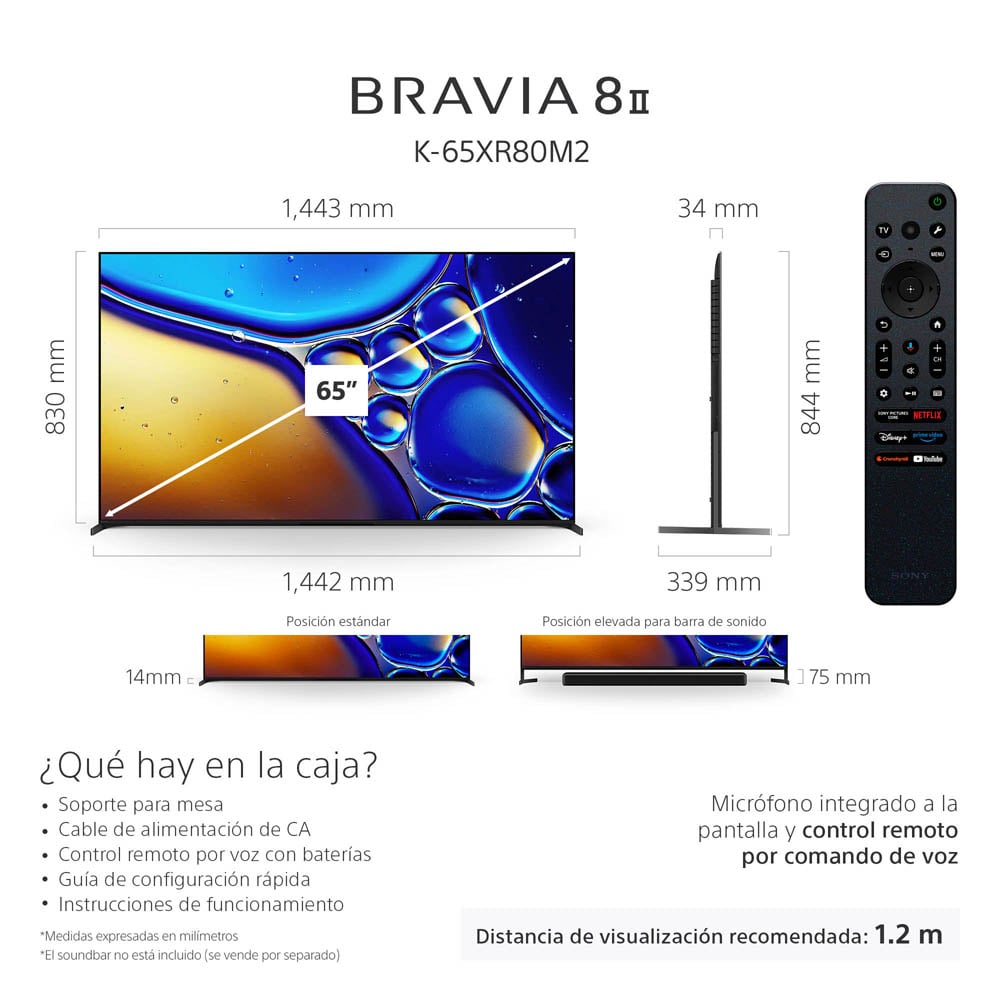 OLED SMART TV 65' BRAVIA 8 II 4K HDR K-65XR80M2 - 2