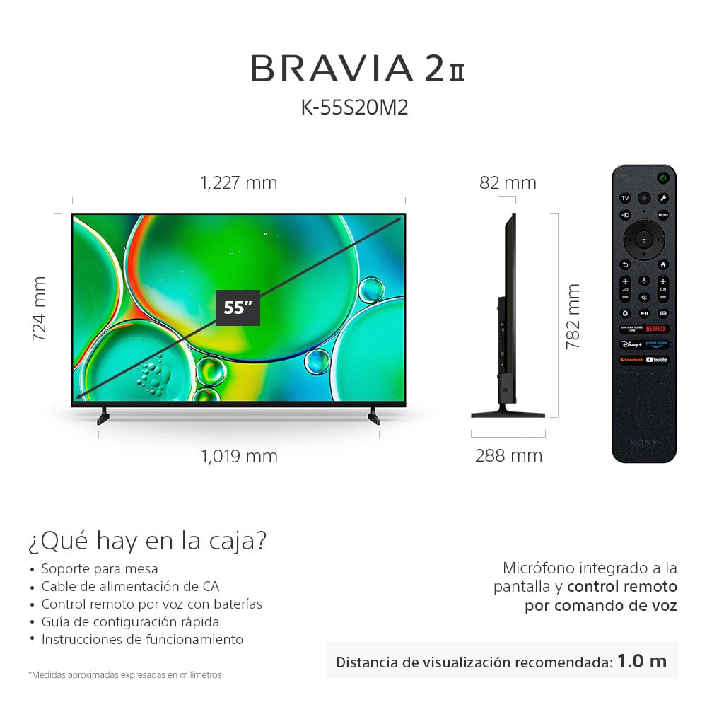 LED SMART TV 55' BRAVIA 2 II 4K HDR K-55S20M2 - 4