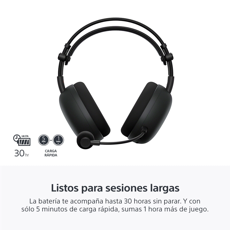 AUDIFONO CON MICROFONO INALAMBRICO SONY INZONE H9 II NEGRO - 5